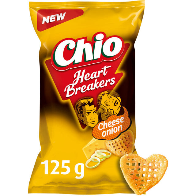 Chio Heartbreakers cheese onion Savoury snacks 125g