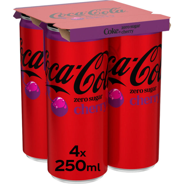 Coca-Cola Zero sugar cherry 4 × 250ml