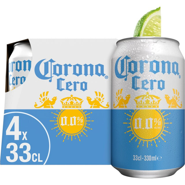 Corona Cero alcoholvrij bier Alcohol-free beer 4 × 330ml
