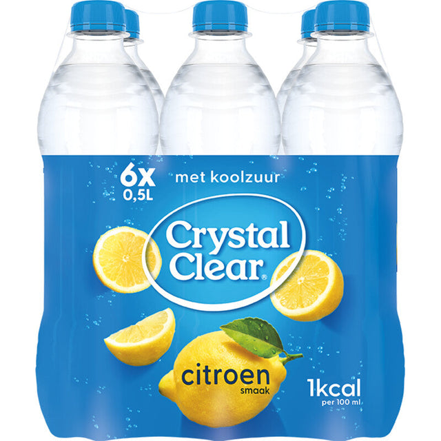 Crystal Clear Lemon Soft drink 6 × 500ml