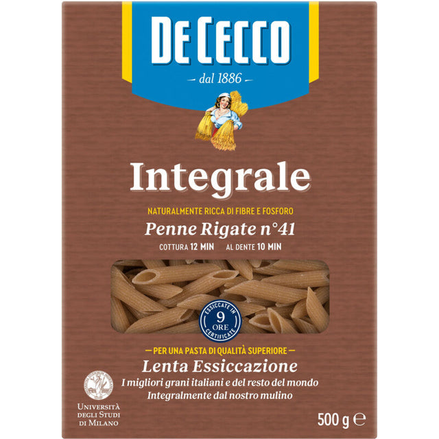 De Cecco Penne Rigate Integrale 500g