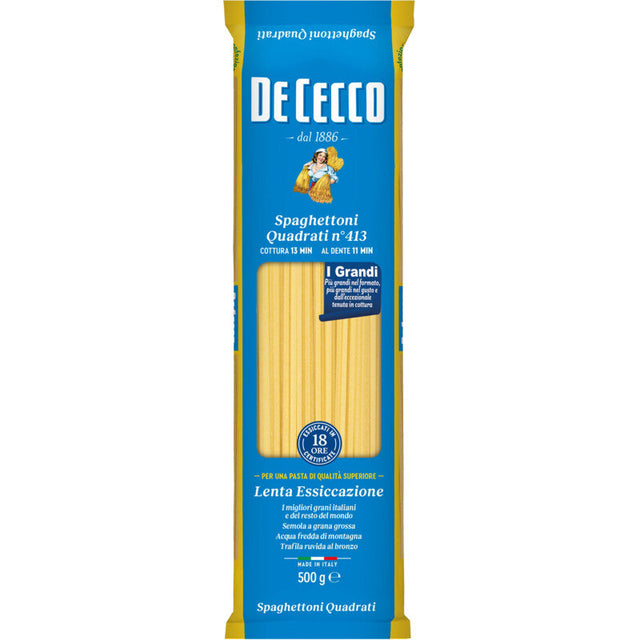 De Cecco Spaghettoni quadrati 413 Pasta 500g