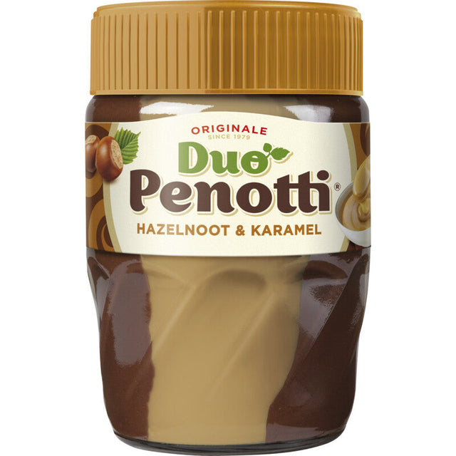 Duo Penotti Hazelnut & Caramel pasta Chocolate spread 350g
