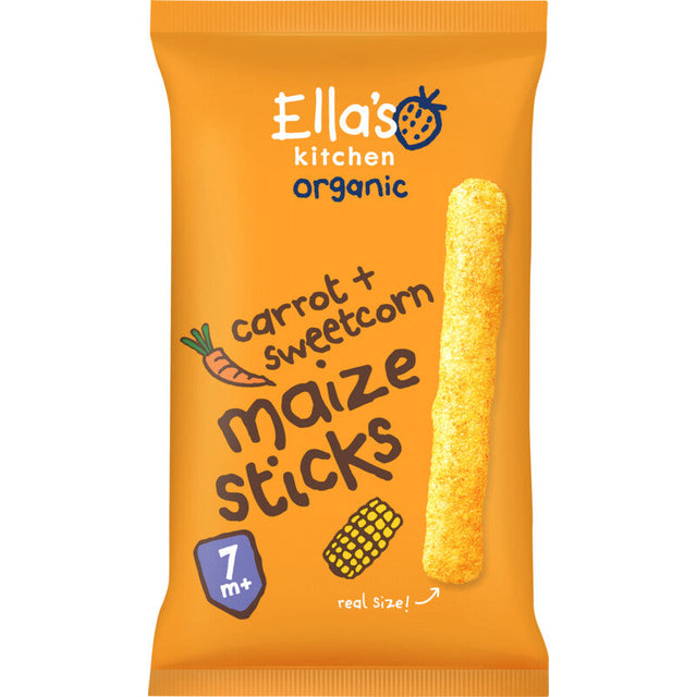 Ella's kitchen Maize sticks Carrots + Corn 7m+ bio Baby snacks 17g