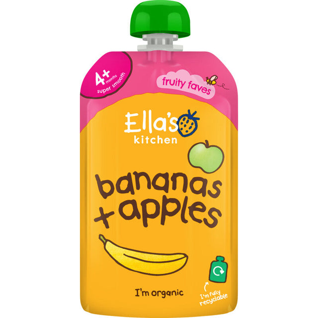 Ella's kitchen Bananas + apples 4m+ Baby food 120g