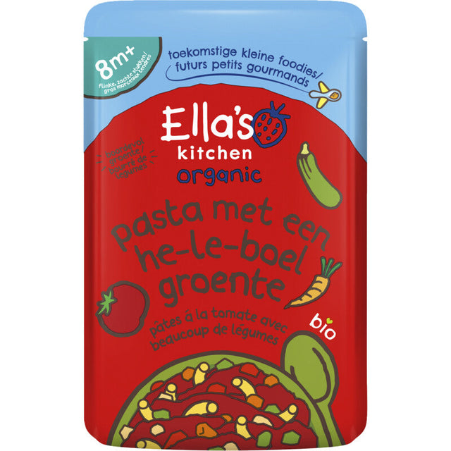 Ella's kitchen Pasta with Mixed Vegetable 8m+ bio Baby food 190g