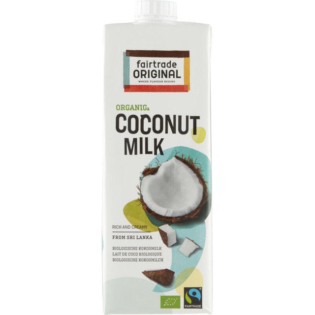 Fairtrade Original Organic coconut milk 1l