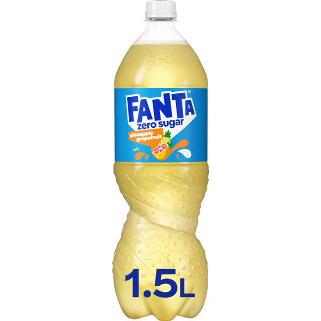 Fanta Pineapple grapefruit zero Soft drink 1.5l