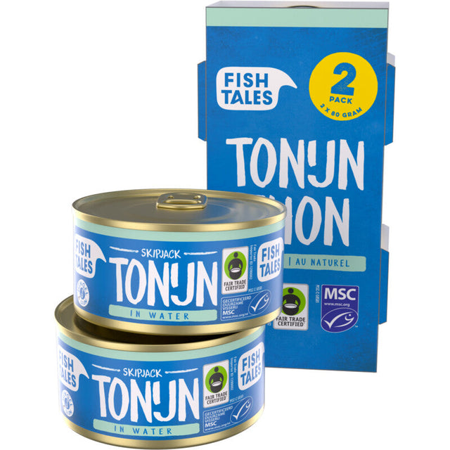 Fish Tales Skipjack Tuna in water 2-pack 160g