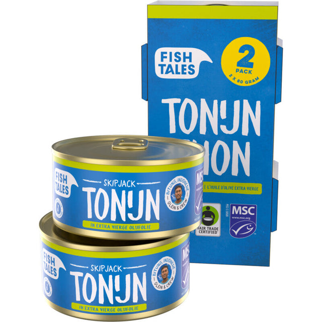 Fish Tales Skipjack Tuna in Olive Oil 2-pack 160ml