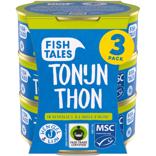 Fish Tales Skipjack Tuna in Olive Oil 3-pack 426ml