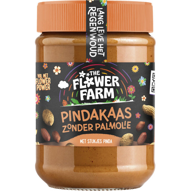 Flower Farm Peanut Butter without Palm Oil with Pieces 350ml