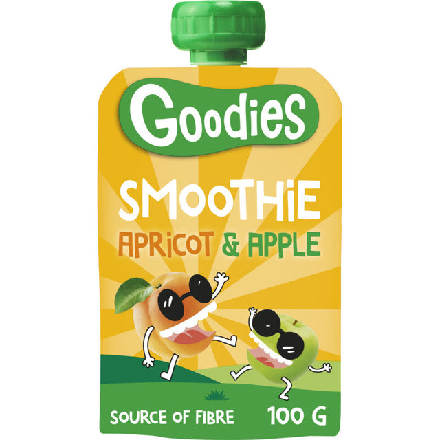 Goodies Fruit Purée Pouch smoothie Apricot & Apple 3+ Baby food 100g