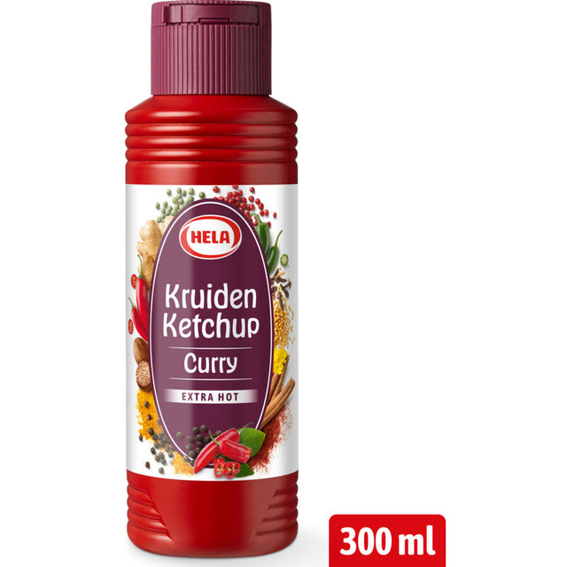 Hela Herbs ketchup curry extra hot 300g