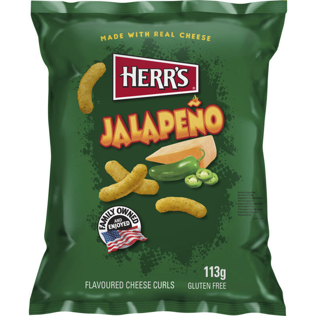 Herr's Jalapeño Cheese Curls 113g