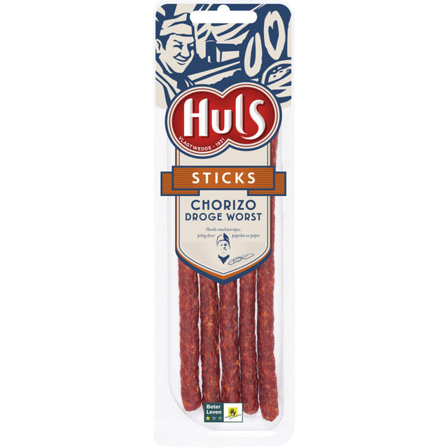 Huls Sticks chorizo Cured sausage 63g