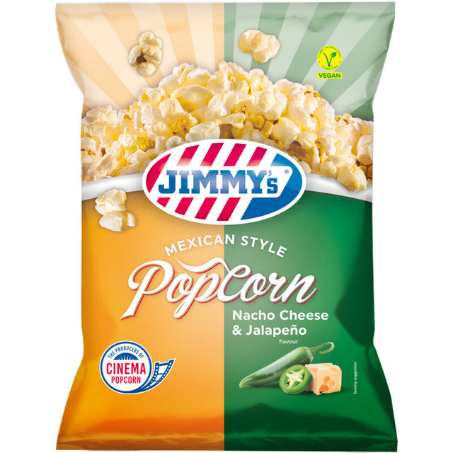 Jimmy's Popcorn nacho cheese & jalapeno 90g