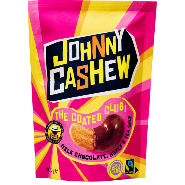 Johnny Cashew Chocolate honey sea salt limited edition 100g
