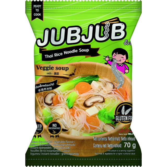 JubJub Instant Rice Noodle Vegetable Gluten-Free 70g