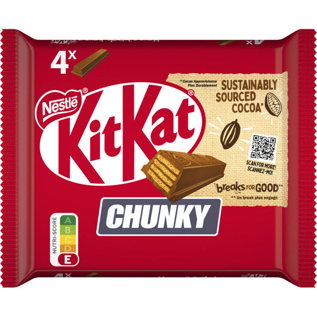 Kitkat Chunky Milk Chocolate Bar 4-pack 160g