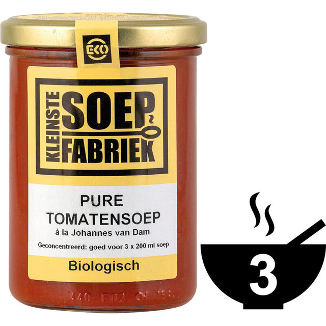 Kleinste Soep Fabriek Pure Tomatoes Soup Organic 400g