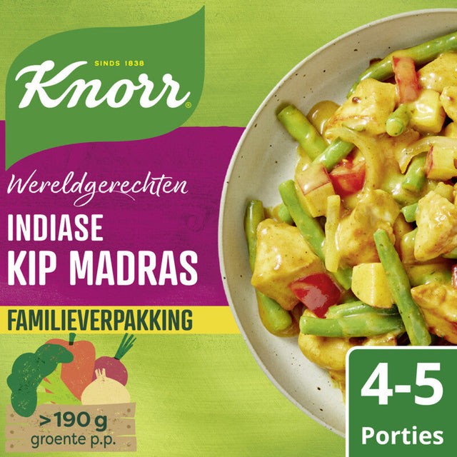 Knorr Wereldgerechten Indiase Chicken madras xl 529g