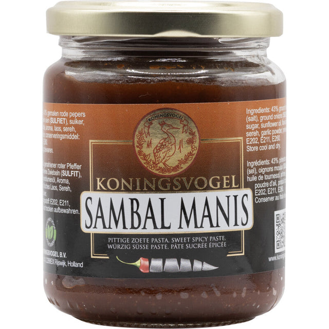 Koningsvogel Sambal manis Table sauce 280g