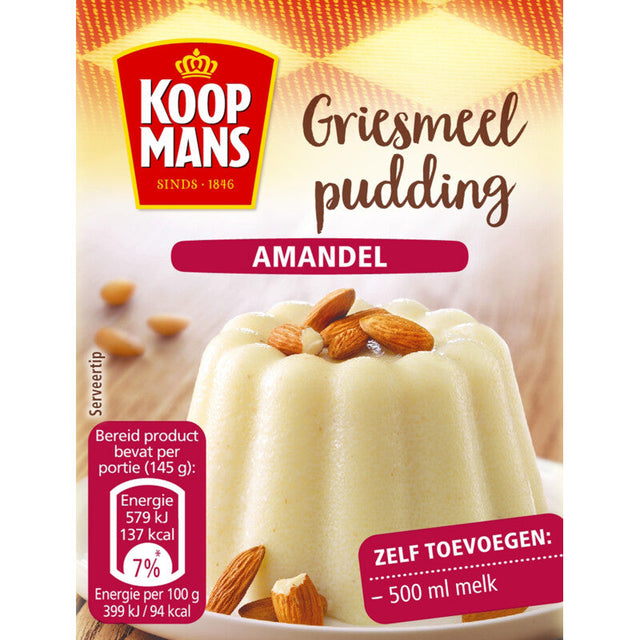 Koopmans Griesmeelpudding Almond Dessert mix 85g