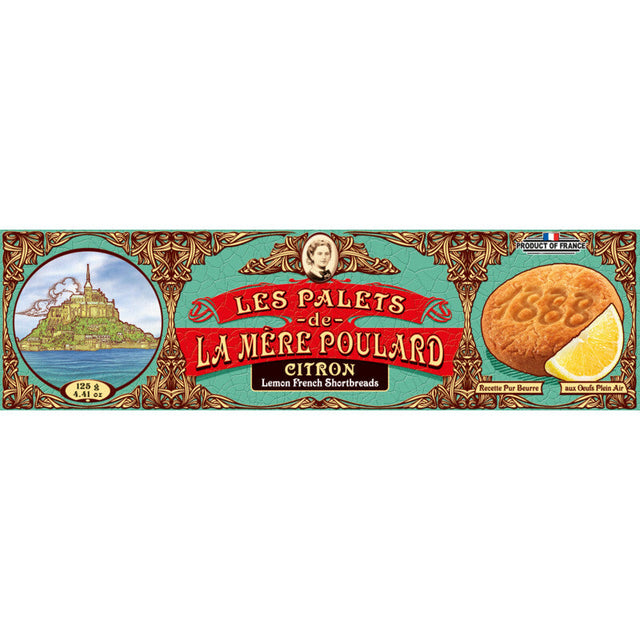 La Mere Poulard Citron lemon French shortbread Biscuits 125g