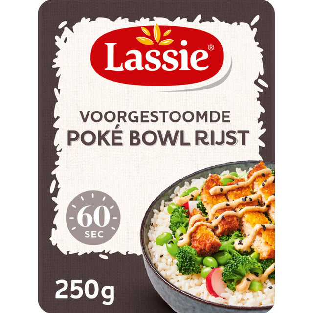 Lassie Pre-Steamed poké bowl Rice 250g