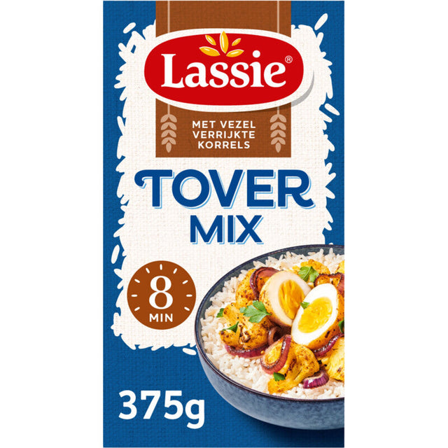 Lassie Tover mix with vezel verrijkte Granules Rice 375g