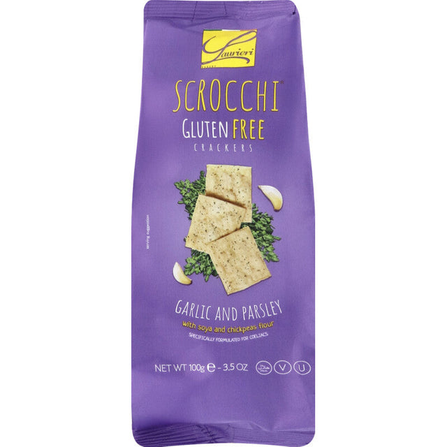 Laurieri Scrocchi Garlic Parsley Gluten-Free Savoury snacks 100g
