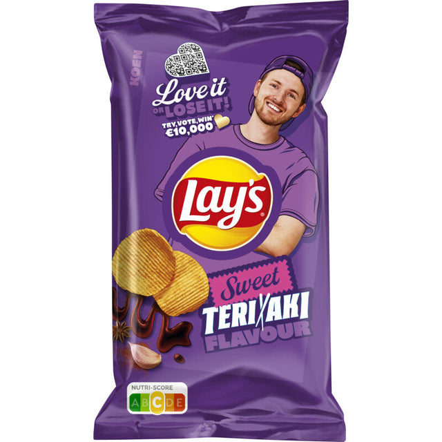 Lay's Sweet teriyaki flavour Potato chips 185g