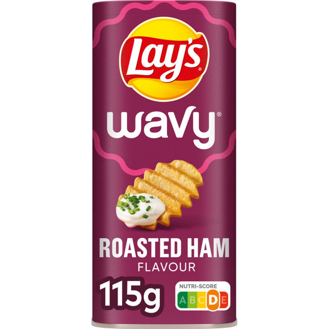 Lay's Wavy roasted Ham Potato chips 115g