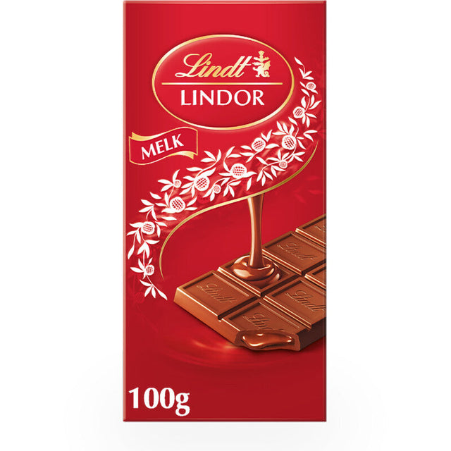Lindt Lindor Bar Milk Chocolate 100g