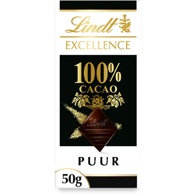 Lindt Excellence 100% Dark Chocolate 50g