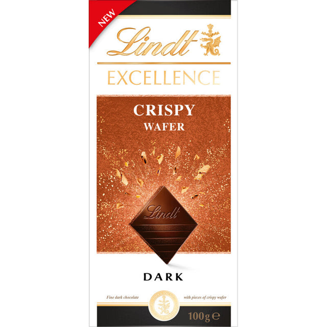 Lindt Excellence crispy wafer dark Chocolate 100g