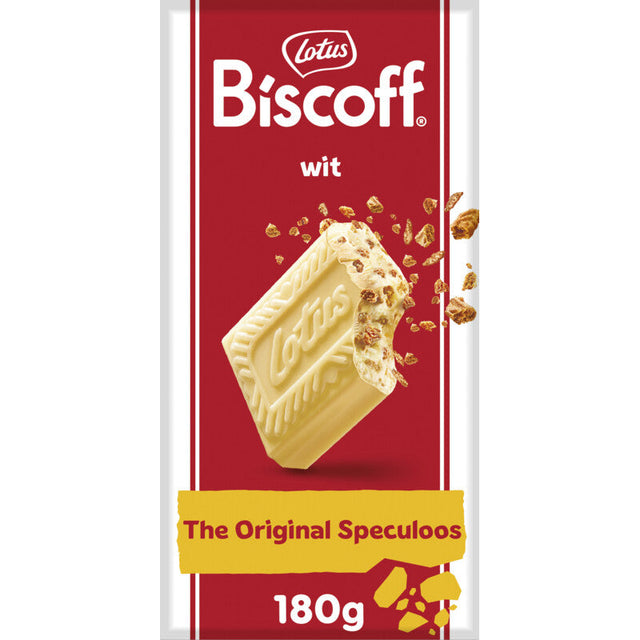 Lotus Biscoff Speculoos White Chocolate Pieces Biscuits 180g