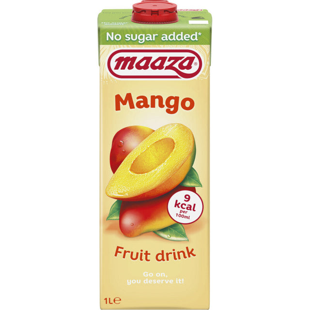 Maaza Mango fruit drink no sugar added 1l