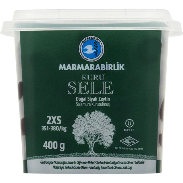 Marmarabirlik Kuru sele Black Olives 410g