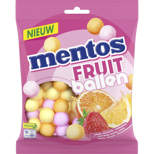 Mentos Fruitballen 220g