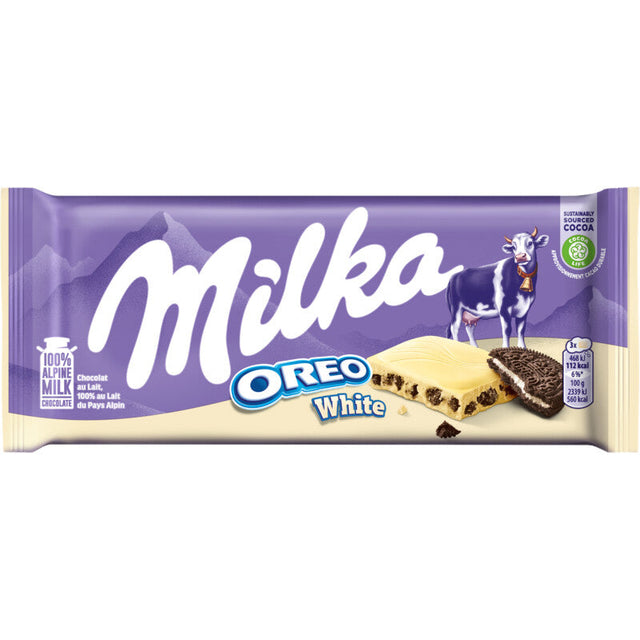 Milka Chocoladereep Oreo White Chocolate 100g