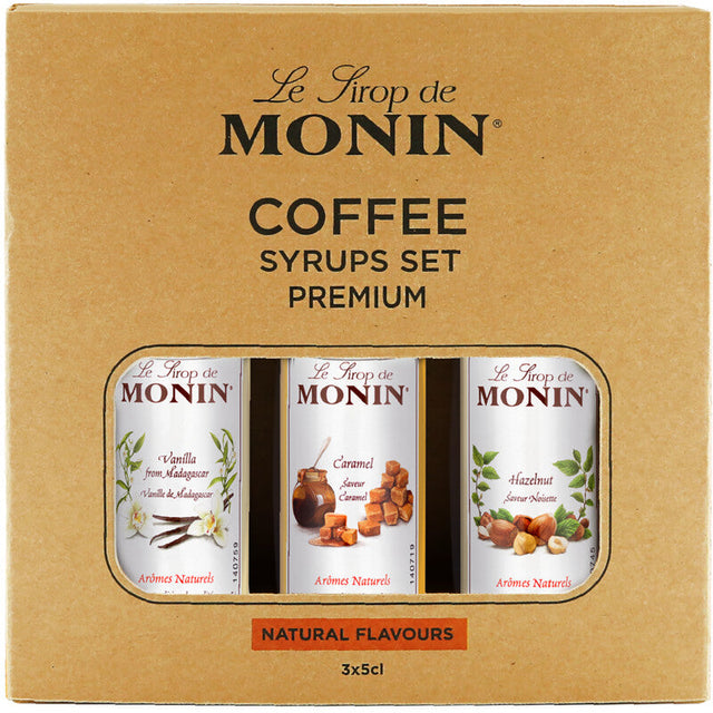 Monin Coffee syrups set premium 150ml