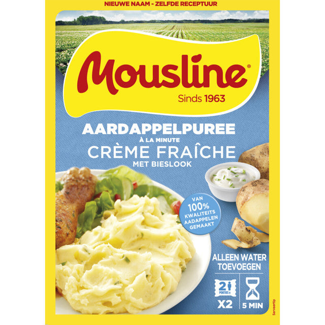 Mousline Mashed Potato Cream fraiche Chives 186g