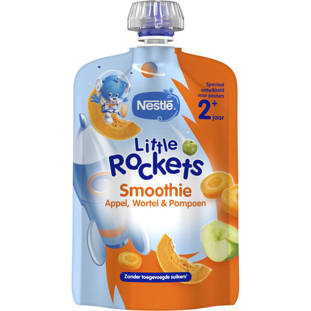 Nestlé Little Rockets Fruit Purée Pouch Pumpkin 2+ Baby food 150g