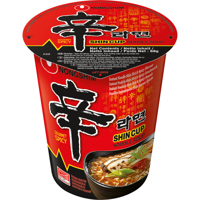 Nongshim Shincup noodle soup gourmet spicy 68g