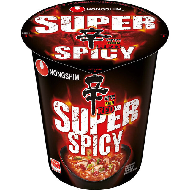 Nongshim Shin red super spicy Noodles 68g