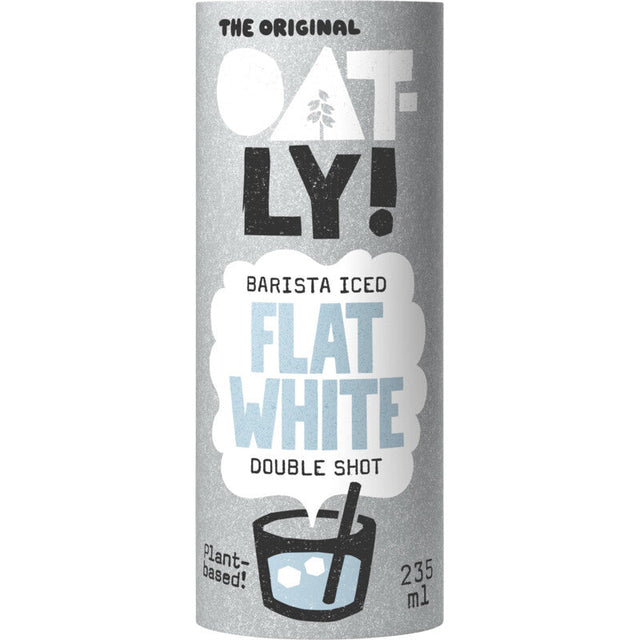 Oatly Barista iced flat white double shot Plant-based drink 235ml