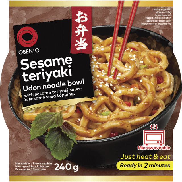 Obento Sesame teriyaki udon noodle bowl 240g