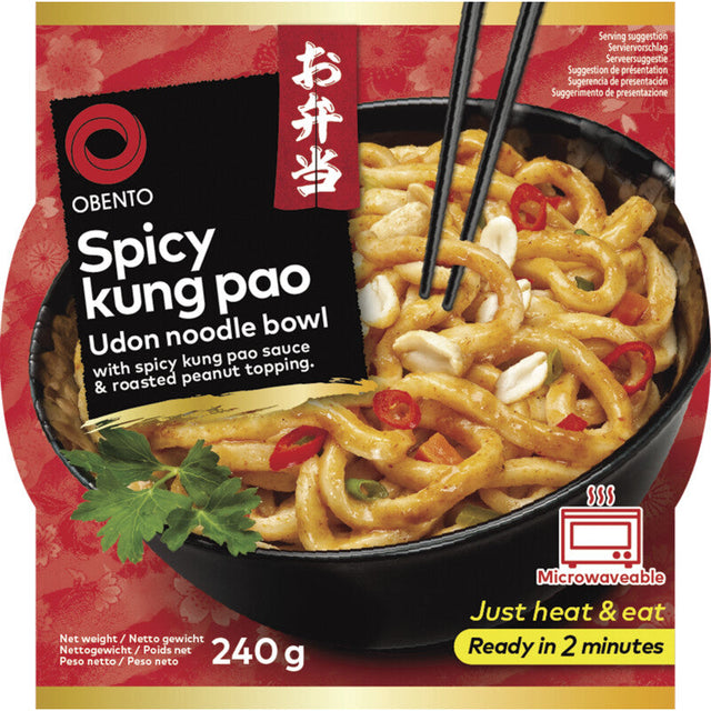 Obento Spicy kung pao udon noodle bowl 240g